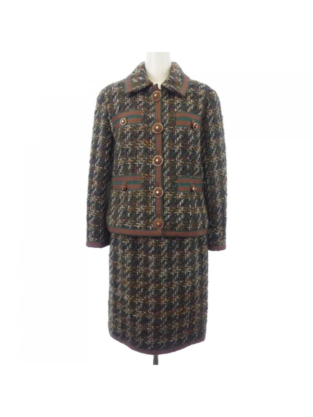 Chanel Vintage Suit Khaki